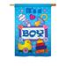 The Holiday Aisle® Swarthofthi Baby Boy 2-Sided Polyester Flag Metal in Blue/Red/Yellow | 40 H x 28 W in | Wayfair 17C5E6B797764C2287522A31CDEA13EE
