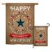 The Holiday Aisle® Willet Independence Day Americana Fourth of July Impressions 2-Sided 2 Piece Flag Set in Brown | 28 H x 18.5 W in | Wayfair