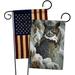 Loon Peak® 2 Piece Great Horned Owl Friends Impressions Decorative 2-Sided 19" x 13" Garden Flag Set in Black/Brown | 18.5 H x 13 W in | Wayfair