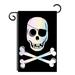 Breakwater Bay Kizer Jolly Roger Coastal Pirate 2-Sided Polyester 19 x 13 in. Garden Flag in Black/Gray | 18.5 H x 13 W in | Wayfair