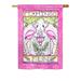 Bay Isle Home™ Tejeda Flamingo Fun 2-Sided Polyester House Flag in Green/Pink/Yellow | 18.5 H x 13 W in | Wayfair E77E902FBCA44E17A1136A7ED08A7E40