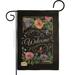 Bay Isle Home™ Terrance Welcome Blooming Inspirational Sweet Home Impressions Decorative 2-Sided 18.5 x 13 in. Garden Flag in Black | Wayfair