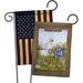 August Grove® 2 Piece Duck & Duckies Friends Impressions Decorative 2-Sided 19" x 13" Garden Flag Set in Brown/Gray | 18.5 H x 13 W in | Wayfair