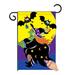 The Holiday Aisle® Krisdapor Halloween Witch 2-Sided Polyester 40 x 28 in. House Flag in Black | 40 H x 28 W in | Wayfair