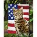 Trinx Bengal American Flag Flag Garden Size F44FADDBB7CE4FED95A36785CBDCE096, Polyester in Blue/Red | 15 H x 11 W in | Wayfair