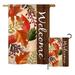 The Holiday Aisle® Davlin Autumn Leaves Fall Harvest & 2-Sided Polyester 2 Piece Flag Set in Brown | 28 H x 18.5 W in | Wayfair