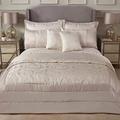 Emma Barclay Duchess - Embellished Jacquard Quilted Bedspread Set in Cream - To Fit Double/King