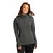 Sport-Tek LST561 Women's Sport-Wick Flex Fleece 1/4-Zip in Dark Grey Heather size Small | Polyester Blend