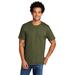 Port & Company PC330 Tri-Blend Top in Military Green Heather size Small | Polyester/Cotton/Rayon