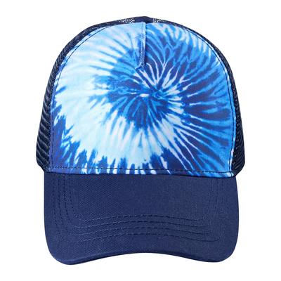 Tie-Dye CD9200 Adult Trucker Hat in Blue Ocean | Cotton/Polyester Blend 9200