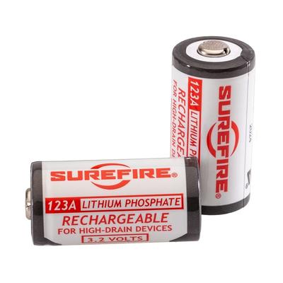 Surefire Rechargeable Battery CR123A 3.2 Volt Lithium Pack of 2 SKU - 978943