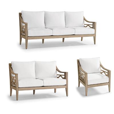 Surrey Hill Seating Replacement Cushions - Lounge Chair, Custom Sunbrella Rain, Rain Indigo Lounge Chair - Frontgate