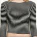 Brandy Melville Tops | Brandy Melville Black And White Striped Crop Top | Color: Black/White | Size: One Size