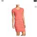 Athleta Dresses | Athleta Topanga Ruched T Shirt Mini Dress | Color: Orange/Pink | Size: M