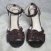 Coach Shoes | Coach Ankle Strap Heeled Criss Cross Sandals 9.5b | Color: Brown | Size: 9.5