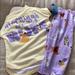 Disney Pajamas | Disney Toddler Pajamas | Color: Purple/Yellow | Size: 3tg