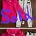 Adidas Matching Sets | Girl’s Adidas Hoodie/Jogger Set Nwt Size 6x | Color: Gray/Pink | Size: 6xg