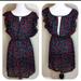 Anthropologie Dresses | Anthropologie Maple Floral Print Sheer Dress | Color: Pink/Purple | Size: M