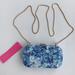 Lilly Pulitzer Bags | Lilly Pulitzer Coastal Blue Chain Bag / Clutch New | Color: Blue/Gold | Size: 7” X 4” X 2”