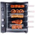 Brazilian Flame Rotisserie, Glass | 24.6 H x 12.4 W x 21 D in | Wayfair BG-05LX-BLACK