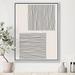 East Urban Home Minimal Geometric Compostions of Elementary Forms XX - Print on Canvas Canvas, Wood in Gray/White | 46 H x 36 W x 1.5 D in | Wayfair