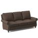 Bradington-Young Reddish 88" Genuine Leather Rolled Arm Sofa Genuine Leather in Gray | 40 H x 88 W x 40 D in | Wayfair 579-95-911000-84-TA-ST-#9NI