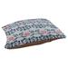 East Urban Home New England Football Baroque Indoor Pillow Polyester in Red/Blue/White | 4 H x 28 W x 18 D in | Wayfair