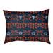 East Urban Home Football Baroque Outdoor Pillow Metal in Orange/Blue/White | 6 H x 50 W x 40 D in | Wayfair 772C69167098439CB352FAF05A00A8CB