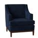 Armchair - Duralee Cardiff 32" Wide Down Cushion Armchair Polyester in Blue/Navy/Brown | 38 H x 32 W x 35 D in | Wayfair
