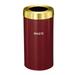 Glaro, Inc. Trash Can Stainless Steel in Red/Yellow | 30 H x 15 W x 15 D in | Wayfair W1542BY-BE-W4