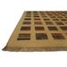 Brown 60 x 0.063 in Area Rug - Samad Rugs Metropolitan Geometric Handwoven Wool Sand Area Rug Silk/Wool | 60 W x 0.063 D in | Wayfair