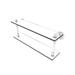 Williston Forge Bayer Wall Shelf Glass/Metal in White | 9.4 H x 22 W x 5.6 D in | Wayfair 8F8CC5D6AECC4B16852B0B4180134335