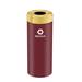 Glaro, Inc. Trash Can Stainless Steel in Red/Yellow | 30 H x 12 W x 12 D in | Wayfair B1242BY-BE-B5