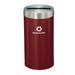 Glaro, Inc. Trash Can Stainless Steel in Red/Gray | 30 H x 15 W x 15 D in | Wayfair P1542BY-SA-P3