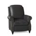 Birch Lane™ Knightdale 34" Wide Faux Leather Standard Recliner Fade Resistant/Genuine Leather in Black/Brown | 40 H x 34 W x 39.5 D in | Wayfair