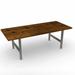 Urban Wood Goods Braddy Fir Dining Table Wood/Metal in Brown | 30 H x 120 W x 48 D in | Wayfair F-SS-DT-1-120-48-30-A