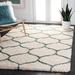 Green/White 84 x 1.81 in Indoor Area Rug - Winston Porter Subrahmanyam Geometric Ivory/Green Area Rug Polypropylene | 84 W x 1.81 D in | Wayfair