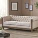 Alcott Hill® Pausch 78.75" Rolled Arm Chesterfield Sofa Polyester in Brown | 28 H x 78.75 W x 33.5 D in | Wayfair 2CC31C4631DB4D3E8BD13277CB9DB53C