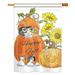 The Holiday Aisle® Charisma Halloween Dracula Fall 2-Sided Polyester 40 x 28 in. Garden Flag in Orange | 40 H x 28 W in | Wayfair