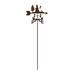 The Holiday Aisle® Dhaval Snowman Weathervane Metal/Steel in Brown/Gray | 28 H x 21 W x 9 D in | Wayfair 98A8EC919829468FB628323047B30297