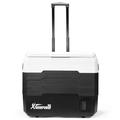 XtremepowerUS 53 Qt. Bluetooth Rolling Cooler in Black/White | 21.25 H x 16 W x 25.5 D in | Wayfair 93990