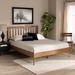 Baxton Studio Toru Mid-Century Modern Ash Walnut Finished Wood Full Size Platform Bed - Wholesale Interiors Toru-Ash Walnut-Full