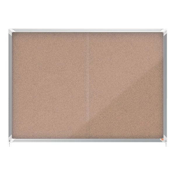 Nobo Schaukasten für den Innenbereich Kork 18x A4 braun, 99.5x97x5.5 cm Image