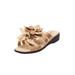 Wide Width Women's The Paula Sandal by Comfortview in Gold (Size 7 1/2 W)