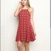 Brandy Melville Dresses | Brandy Melville Red Halter Minidress | Color: Red | Size: One Size