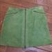 Michael Kors Skirts | Double Zip Mk Suede Mini | Color: Green | Size: 8