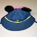 Disney Accessories | Infant 6-12mo Disney Minie Mouse Sun Hat | Color: Blue/Pink | Size: 6-12mo