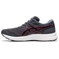 ASICS Men's Gel-Contend 7 Running Shoes, 9M, Carrier Grey/Classic Red