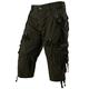 PARKLEES Men's Casual Outdoor Cotton 3/4 Capri Cargo Shorts PJMPT2840 Army Green 40