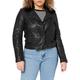 Superdry Women's A3 Leather Jacket, Black, 12